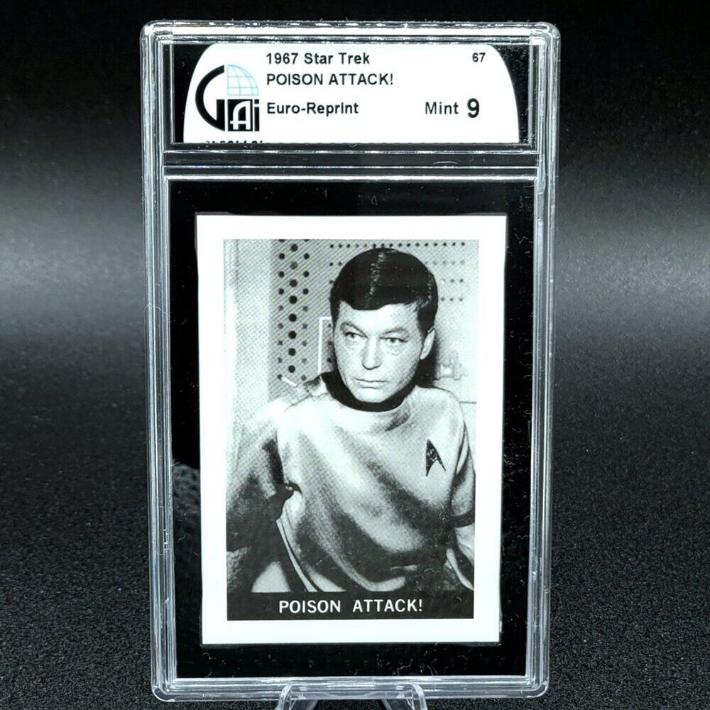 1967 Leaf Star Trek TOS Rare #67 Poison Attack! Graded 9.0 Mint